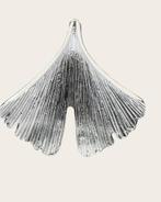 Zilveren Ginkgo blad ketting hanger, Verzenden, Nieuw