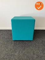 Rohde & Grahl - Poef - met wielen - 47.5x45x45cm - Turquoise, Vergader- of Presentatieruimte, Ophalen of Verzenden, Gebruikt, Stoel
