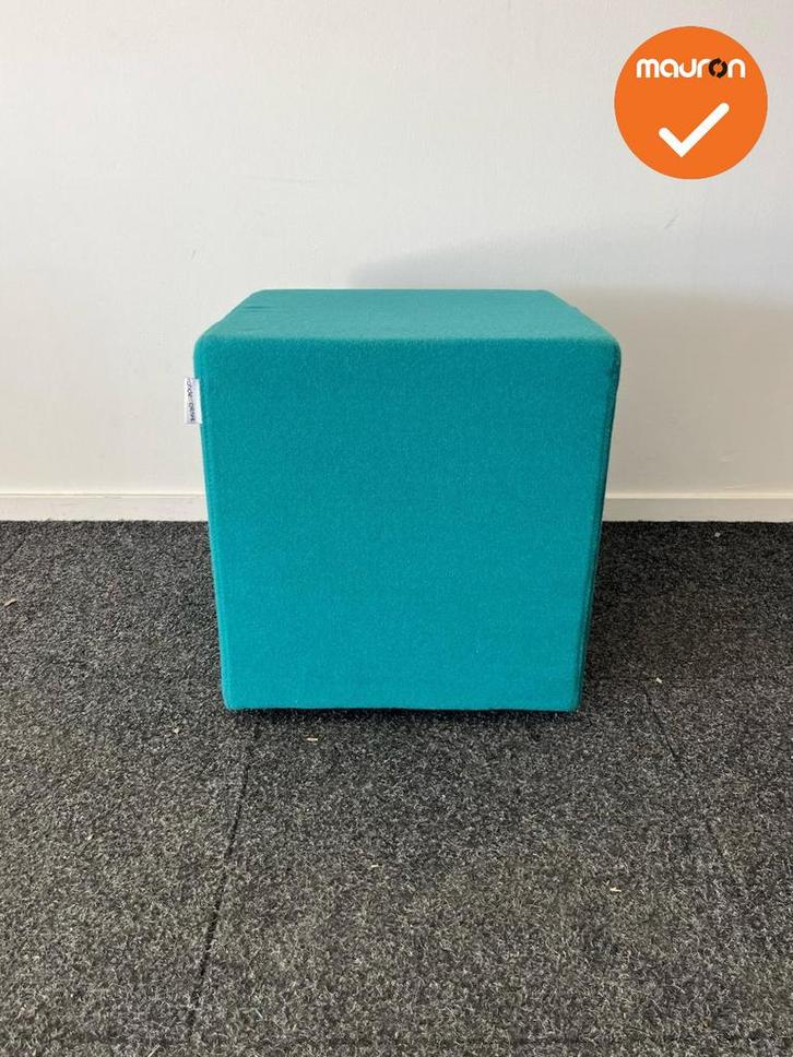 Rohde & Grahl - Poef - met wielen - 47.5x45x45cm - Turquoise, Zakelijke goederen, Kantoor en Winkelinrichting | Kantoormeubilair en Inrichting
