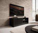 Meubella TV-Meubel Tavares zwart goud 120 cm, Overige materialen, 100 tot 150 cm, Verzenden, Nieuw