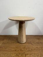 Gebruikte Travertin Tafel (70cm) - T1594 - Vintage/Café, Ophalen, Nieuw