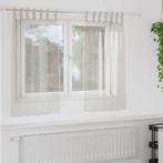 vidaXL Voile Gordijn met gordijnen 2 pcs Crème 140 x 140 cm, Verzenden, Nieuw, Crème