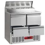 Koeltafel samengesteld uit :, Zakelijke goederen, Horeca | Keukenapparatuur, Verzenden, Nieuw in verpakking, Koelen en Vriezen