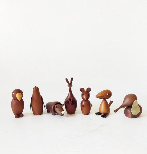 Senshukai Royal pet Vintage Wooden Animals - Pop, Antiek en Kunst, Antiek | Speelgoed