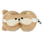 Reiskussen & Slaapmasker Shiba Inu Rond - Hoogte 15.5cm Bree