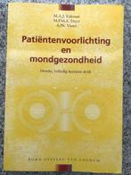 Patiëntenvoorlichting en mondgezondheid, Boeken, Wetenschap, Gelezen, M.A.J. Eijkman, M.P.M.A. Duyx & A. Ph. Visser, Overige wetenschappen