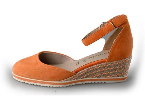 Tamaris Sleehakken in maat 37 Oranje | 10% extra korting, Kleding | Dames, Schoenen, Overige kleuren, Zo goed als nieuw, Schoenen met hoge hakken