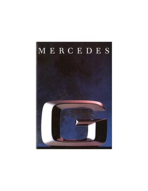 1990 MERCEDES BENZ G KLASSE BROCHURE ENGELS, Boeken, Auto's | Folders en Tijdschriften