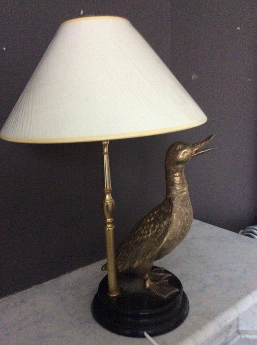 Tafellamp - Zinklegering - Franse tafellamp eend, Antiek en Kunst, Curiosa en Brocante