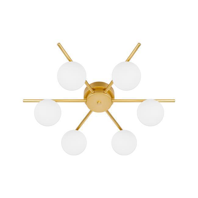 Plafondlamp | BALI | 6x G9 | Goud | 58cm, Huis en Inrichting, Lampen | Plafondlampen, Nieuw, Metaal, Ophalen of Verzenden