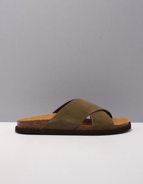 Scholl slippers heren 45 groen, Kleding | Heren, Schoenen, Nieuw, Verzenden