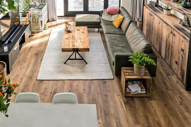 Plak pvc rechte plank bruin |  mFLOR Bramber Chestnut 81601, Huis en Inrichting, Stoffering | Vloerbedekking, Ophalen