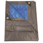 Talen Tools Afdekzeil 210gr/m2 6x10m - Duurzaam, Grijs/Blauw, Ophalen of Verzenden, Nieuw