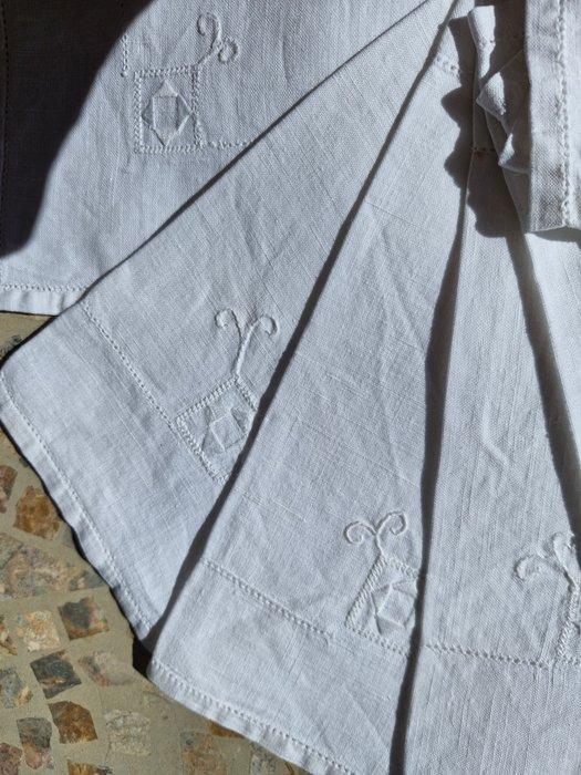 Servet - 25 cm - 25 cm, Antiek en Kunst, Antiek | Kleden en Textiel