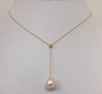 Ketting met hanger Zoetwaterparels druppel - Geelgoud 18K -, Sieraden, Tassen en Uiterlijk, Antieke sieraden