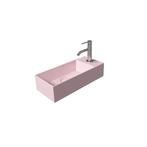 Fontein Salenzi Spy 45x20 cm Mat Roze Kraangat Rechts, Ophalen of Verzenden, Nieuw, Overige typen