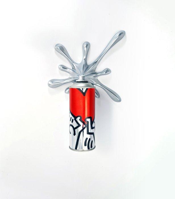 2FAST - Chrome Heart Splash Can Sculpture, Antiek en Kunst, Kunst | Designobjecten