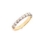 Gouden rijring met diamant | 0,54 ct. (Alle Gouden sieraden), Sieraden, Tassen en Uiterlijk, Ringen, Gebruikt, Overige kleuren