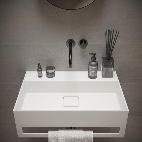 Fontein Ideavit Solidbliss 60x40x20 cm Solid Surface, Doe-het-zelf en Verbouw, Sanitair, Overige typen, Nieuw, Ophalen of Verzenden