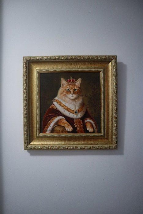 Mihai Pandelescu - His Majesty, Antiek en Kunst, Kunst | Schilderijen | Modern