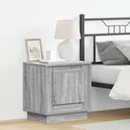 vidaXL Nachtkastje met LEDs 44x34,5x45 cm grijs sonoma, Huis en Inrichting, Slaapkamer | Nachtkastjes, Minder dan 45 cm, Verzenden