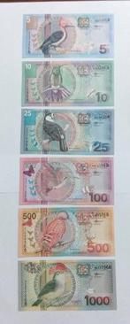 Suriname. - 5, 10, 25, 100, 500, 1000 Gulden 2000 - Pick