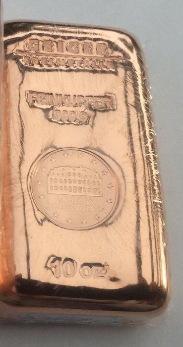20 ounze (2 x 10) - Copper .999 - Geiger Edelmetalle,, Postzegels en Munten, Edelmetalen en Baren