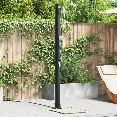 vidaXL Buitenligbed met Handdouche 217 cm 20 L, Tuin en Terras, Zwembad-toebehoren, Nieuw, Verzenden