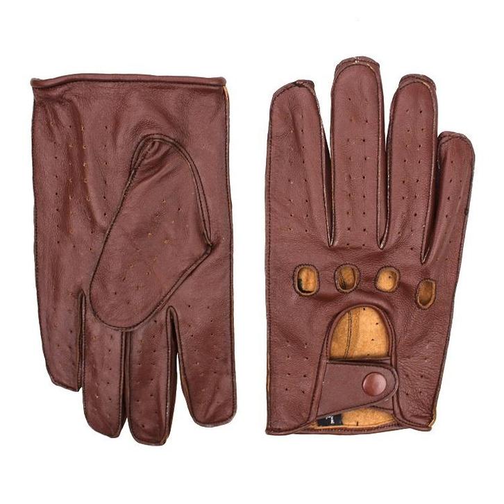 Racing bruin leren autohandschoenen, Motoren, Kleding | Motorkleding, Nieuw met kaartje, Verzenden