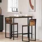 vidaXL Tafel Oudhout 100 x 40 x 100,5 cm Engineered hout en, Verzenden, Nieuw, Overige houtsoorten, Minder dan 50 cm