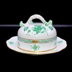 Herend - Exquisite Butter Dish with Applied Roses (19 cm) -