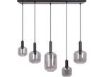 Light & Living Hanglamp Lekar - Smoke Glas - 110x22x32cm -, Huis en Inrichting, Lampen | Hanglampen, Verzenden, Nieuw