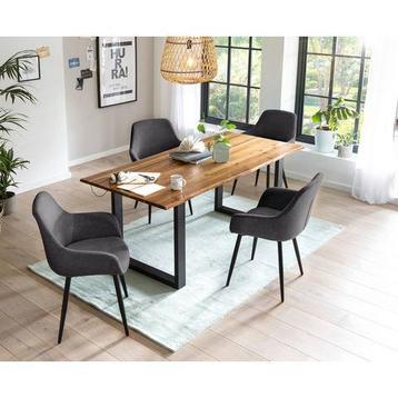 SalesFever Eethoek Tafelblad met echte boomranden (set, beschikbaar voor biedingen