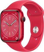 Apple Watch Series 8 45 mm kast van rood aluminium op rood, Verzenden, Gebruikt