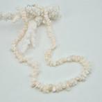 Koraal - Zilver - Halsketting - ROZE/WIT KORALL