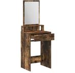 Elegante make-up tafel – Gerookt eiken, opbergruimte en spie, Verzenden, Nieuw