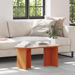 vidaXL Salontafel Wasbruin 80 x 39.5 x 35 cm Massief, Huis en Inrichting, Verzenden, Nieuw, Grenenhout, Minder dan 50 cm