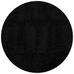 Hoogpolig Zwart Vloerkleed 240cm - PAMPLONA Retourdeal! 3..., Zwart, Rond, Ophalen of Verzenden, 200 cm of meer