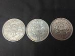Letland. Lot of 3 silver coins: 5 Lati 1929 (Zonder