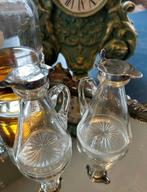 Hukin & Heath - Fles (2) - Whisky noggin - Sterlingzilver en, Antiek en Kunst
