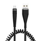 Gekrulde Oplaadkabel voor Micro-USB - 2A Spiraal Veer, Verzenden, Nieuw