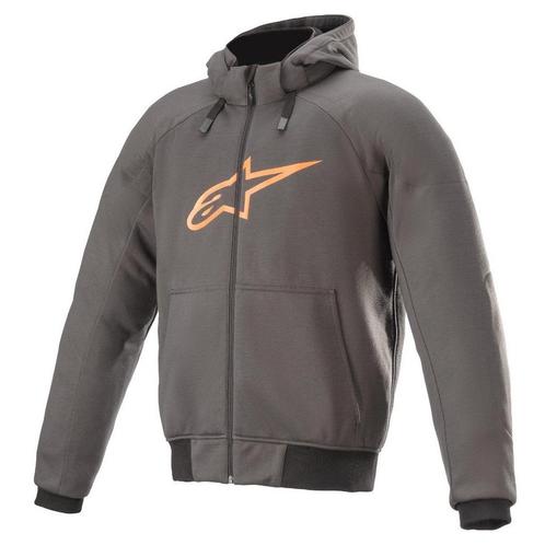 Alpinestars Chrome Sport Tar Gray Flame Orange Hoodie, Motoren, Kleding | Motorkleding, Heren, Nieuw met kaartje, Overige typen