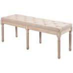 TRUUSK Gestoffeerde Bank Vintage 117x40x48cm Zitbank Bedbank, Huis en Inrichting, Banken | Bankstellen, Verzenden, Nieuw