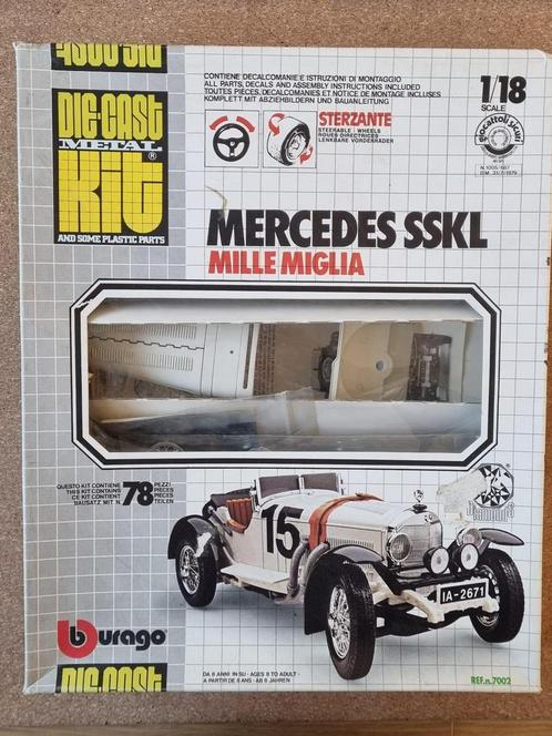 Bburago 7002 Mercedes SSKL Mille Miglia 1:18, Hobby en Vrije tijd, Modelbouw | Auto's en Voertuigen, Verzenden