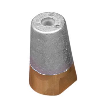 Radice conische wartelmoer as Ø 22-25mm, Aluminium, Watersport en Boten, Bootonderdelen, Motor en Techniek, Nieuw, Zeilboot of Motorboot