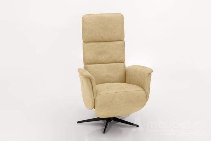 Relaxfauteuil Arkel - relaxfauteuils - Creme, Huis en Inrichting, Stoelen, Nieuw, Stof