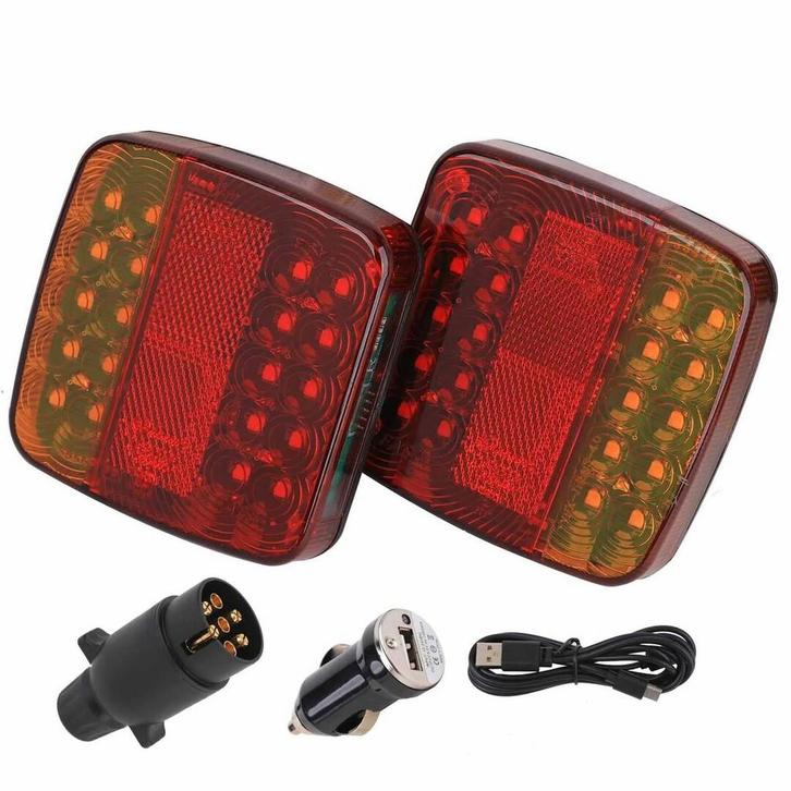 Draadloze verlichtingsset LED 12-24V, Auto diversen, Aanhangwagen-onderdelen, Nieuw, Verzenden
