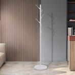 Staande kapstok Nacka kledingrek 172 cm wit en houtkleurig [, Huis en Inrichting, Kasten | Kledingkasten, Verzenden, Nieuw