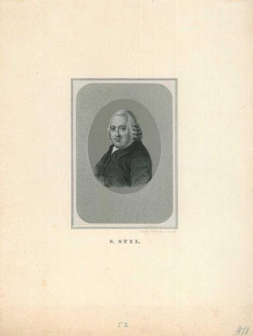 Portrait of Simon Stijl, Antiek en Kunst, Kunst | Etsen en Gravures