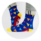Grappige Sokken 18 Jaar Vlaggetjes 1 paar, Hobby en Vrije tijd, Feestartikelen, Verzenden, Nieuw